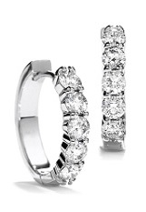 tiny silver round baby huggie hoop earrings